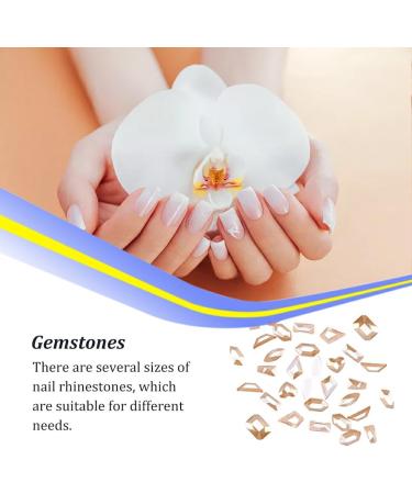 dijiusidy 50 Pieces Glass Crystal Set Eye-catching Personalized Nail Art Rhinestones DIY Handcraft Manicure Accessories for Card Making Type 1 - Buy Online on GoSupps.com