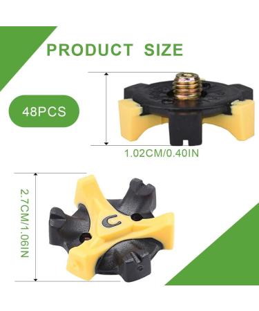 SSRDFU 30 Pcs Golf Spikes - Non-Slip Wear-Resistant Super Grip Replacement for Most Golf Shoes - Buy Online on GoSupps.com