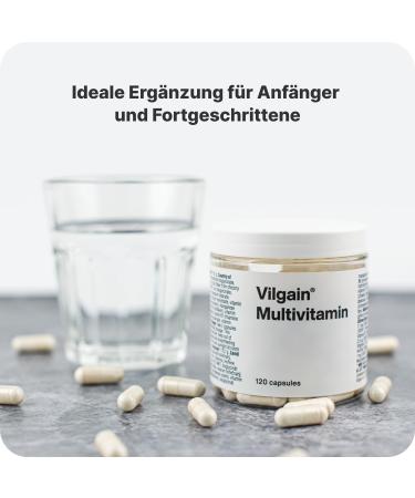 Vilgain Multivitamin - 13 Vitamins & 7 Minerals for Immune Support Muscle Health & Nervous System | 120 Capsules - Buy Internationally - Buy Online on GoSupps.com