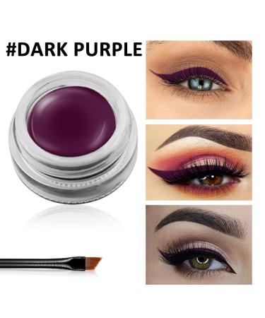 Erinde Waterproof Gel Eyeliner - Smudge-Proof Cream Eyeliner with High-Intensity Pigments | Long Lasting & Water-Resistant | 09 Dark Purple - Buy Online on GoSupps.com