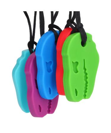 5PC Silicone Teething Toys for Babies | Safe Toddler Necklaces for Teething Relief - Buy Online on GoSupps.com