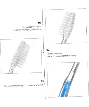 Buy Minkissy 150 PC Disposable Travel Toothbrush Set | Portable Toddler Toothbrushes | Soft Handle for Hotels & Trips - Buy Online on GoSupps.com