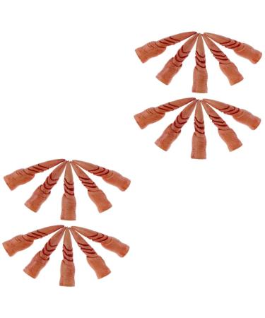 HEMOTON 4 Sets Fake Finger Nails Fake Nails Decor False Nails Spooky Nails Fake Party Nails Ghost Halloween