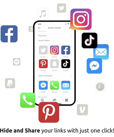 Social Master NFC Business Card - Metal Wallet Sized for Instant Contact Sharing - iOS and Android Compatible - Blackout Design - Buy Online on GoSupps.com