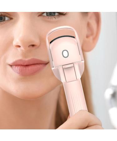 Heated Eyelash Curler Portable Lash Curling Tool | Rapid Heat-up Lash Curler with 3 Heating Modes Temperature Control Eye Lash Curler Makeup for Women Pink - Buy Online on GoSupps.com