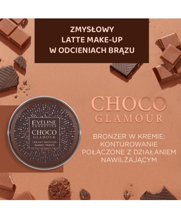 Eveline Cream Bronzer Choco Glamor - 20g | Sun-Drenched Complexion Makeup with Squalane & Vitamin E | International Shipping - Buy Online on GoSupps.com