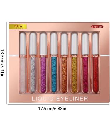 8 Colors Liquid Eyeliner Colourful Waterproof Eyeliner Cosplay Matte Eyeliner Set 2.5mL Style 3 Eyeliner - Buy Online on GoSupps.com