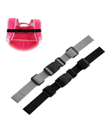 2 pieces of adjustable chest strap adjustable chest strap for backpack nylon with buckle backpack belt belt strap with quick lock Non -slip non -slip belt for jogging and hiking outside