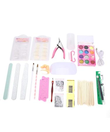 Gel nail polish kit - nail tools nail accessories USB UV LED nail dryer lamp mouse form with complete DIY gel manicure nail tool set