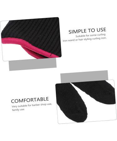 Alipis 1 Set 4pcs Gloves Curling Iron Glove Bumps Glove Anti-Scald Hairdressing Tool Black 21.5X12.2 cm - Buy Online on GoSupps.com