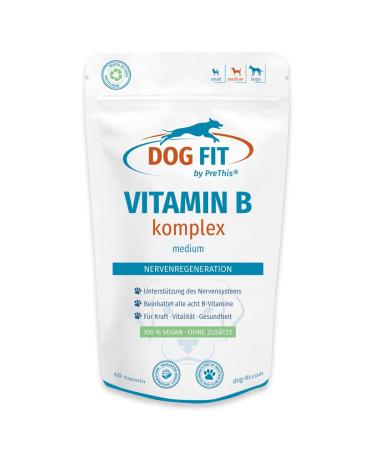 Dog Fit by Prethis Vitamin B complex for dogs i nervous system incontinence spondylosis tremors strengthening I B-vitamine with biotin & folic acid i vegan without additives |Medium medium (10 - 25kg) - Buy Online on GoSupps.com
