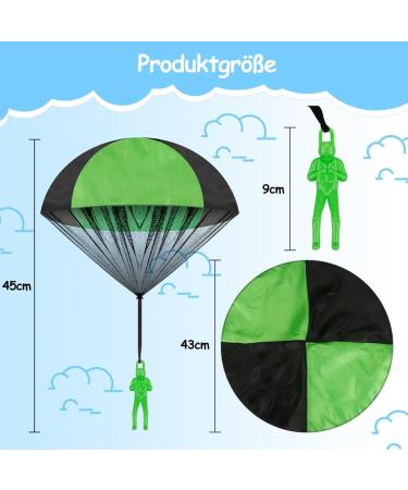Shop Bbjinronjy 10-Piece Kinder Parachute Toys | Exciting Outdoor Hand Throw Army Men | Perfect Air Toys for Kids & Adults - Buy Online on GoSupps.com