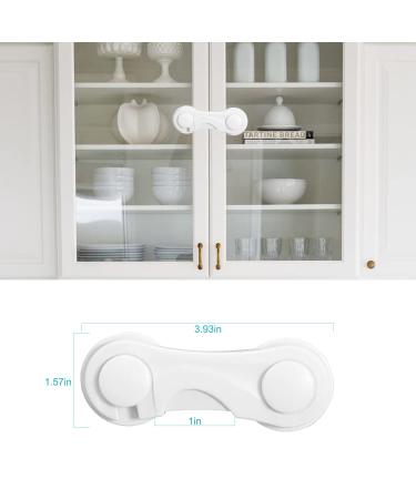 Child Protection Cabinet Locks - 8-Piece Drawer & Closet Safety Kits | No Drilling Strong Adhesive | Durable Furniture & Kitchen Childproofing - Buy Online on GoSupps.com