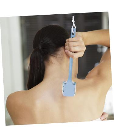 Healvian Bath Brush Scrubber - Household Shower Back Exfoliator with Handle - Blue Abs Body Cleaning Accessory - Buy Online on GoSupps.com