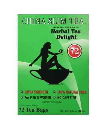 China Slim Dieter's Tea Delight, Large 6.34oz/180g, 72-Count , Pack of 1 72-Count 1 Count (Pack of 1)