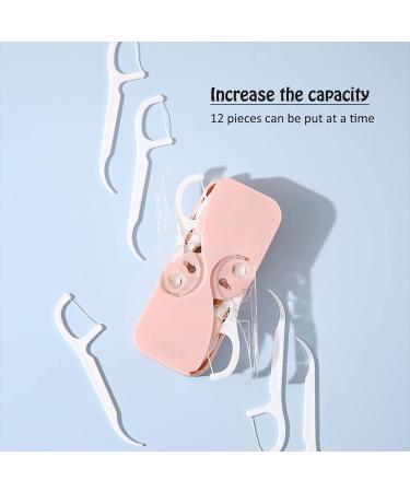 Libooi Portable Dental Floss Dispenser - 4 Pack with 48 Floss Refillable Organizer for Family Travel & Hotel - International Shipping Available - Buy Online on GoSupps.com