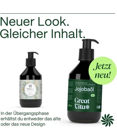  Mea Vita VitaFeel Organic Gold Jojoba Oil 2 x 250 ml with pump | 100% pure and cold-pressed Moisturizing care for skin and hair | Carrier oil for massage and aromatherapy Dry skin and - Buy Online on GoSupps.com