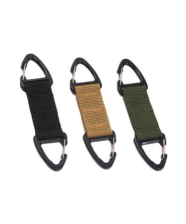 Magiclulu 3st face mask ear hook nylon stirring strap key rings hook extension key holder on the belt hook to hang up masks buckle backpack