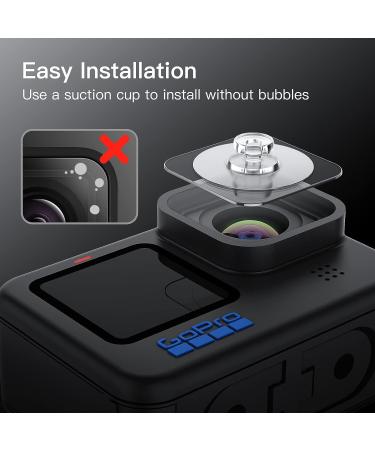 JETech Screen Protector for GoPro Hero 11/10/9 Black + Camera Lens Tempered Glass Film 3-Pack - Easy Installation, HD Clear - Buy Online on GoSupps.com