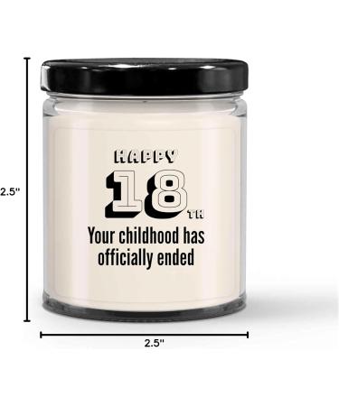 18th Birthday Candle - Perfect Graduation Gift | Vanilla Soy Wax | Ideal for Daughter Son Brother Sister & More - Buy Online on GoSupps.com