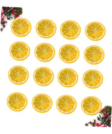 Cabilock 50pcs Orange Realistic Limes Slice Candy Decorations Wedding Decoration Inflatable Toy Fragrance Oil Lamp Candy Resin Charms Diy Ornaments Supplies Coffee Decor Lemon Slices Fruit Yellow 5X0.9cm - Buy Online on GoSupps.com