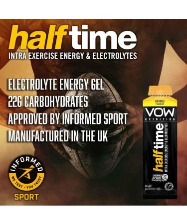 Match Day Fuel | 6 x 60g Sachet Pack of Energy Gels Kick Off Focus Half Time Hydration Full Time Recovery Informed Sports Approved - Buy Online on GoSupps.com