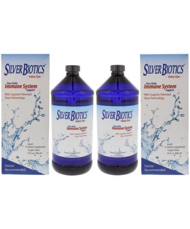 American Biotech Labs - Silver Biotics - Biotech labs Silver Biotics Colloidal Silver Liquid Daily Immune Support Supplement With Silversol Technology - Coloidal Drops Designed To Improve Health - Multi Pack, 32 Fl Oz (Pac