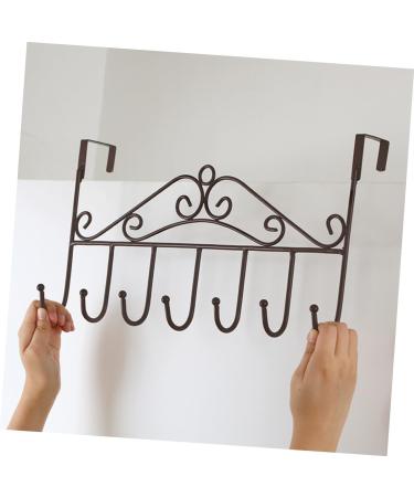 Alipis Metal Clothes Hanger Metal Clothing Rack Over The Door Hanger Towel Hanger Coat Hanger Hat Organizer medium As Shown - Buy Online on GoSupps.com