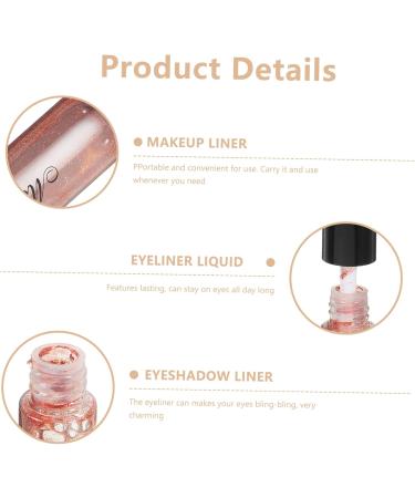 Balacoo 2pcs Glitter Eyeliner Makeup Liner Liner Liquid Eyeliner Brighten 1 count (Pack of 1) Brownx2pcs - Buy Online on GoSupps.com