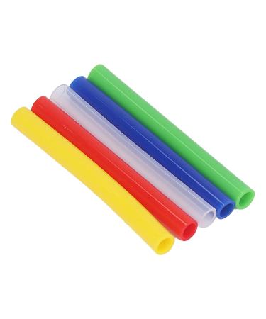 5pcs BPA-Free Baby Teeth Feeding Tubes - Food-Grade Silicone Freezable & Cookable Infant Teething Toys - Buy Online on GoSupps.com