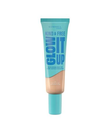 Rimmel Rimmel London Kind & Free GLOW IT UP Moisturizing Foundation 001 Fair Porcelain Soothes sensitive skin Healthy and luminous color All-day hydration 30 ml