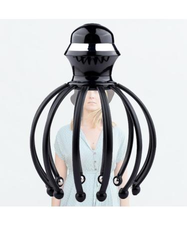 Sewoart 1stk Head Massager - Octopus Massage Device & Hair Brush for Scalp Relief | Manual Back Scratch & Massage - 18x14.5cm Black - Buy Online on GoSupps.com