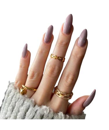 French Solid Color False Nails Detachable Full Cover False Nail Wearable Press on Nails DIY Manicure Decoration Gift