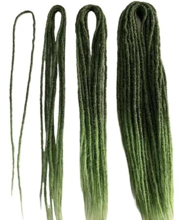 22" Handmade Synthetic Double Dreadlocks Braids Goddess Braiding Hair Attachment Soft Faux(C7_22INCH) 10 strands C7_22INCH - Buy Online on GoSupps.com