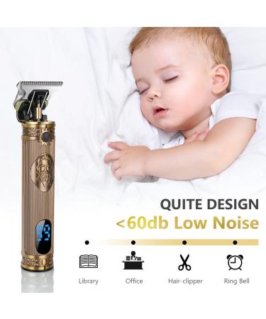 URAQT Cordless Hair Clippers for Men - Beard Trimmer with T-Blade Precision, Grooming Kit with Guide Combs and Hair Combs (Gold) - Buy Online on GoSupps.com