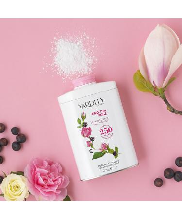 Yardley of London English Rose 7.0 oz Perfumed Talc clean (Y6320018-6) - Buy Online on GoSupps.com