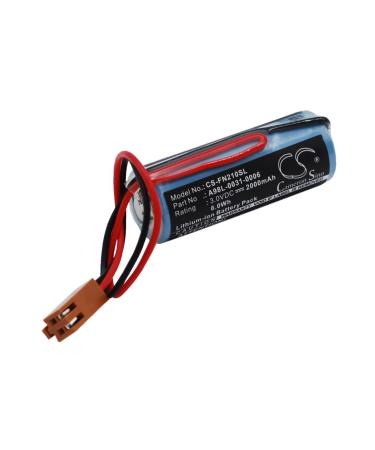 Replacement Battery Compatible with GE FANUC CNC Power Mate D FANUC CNC Power Mate E Part Number: A06B-0168-D111 A98L-0031-0006 IC693ACC301 2000mAh/3.0V