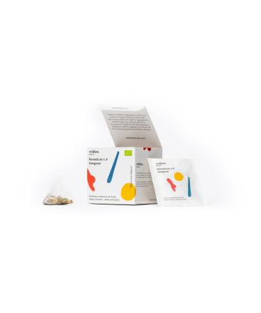 Wilden Herbals Remedium n.4 Hangover - Regeneratingn Herbal Tea after a Night Out - Mix of Orange Turmeric Cardamom - 10 Sachets Box