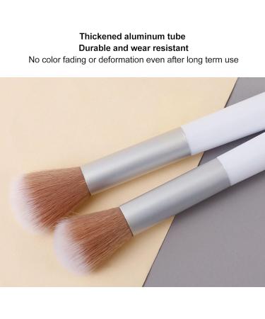 ZJchao Rounded Handle Dome Shape Blush Brush High Density for Easy Bronzer and Setting Powder Application Thick Aluminum Tube - Buy Online on GoSupps.com