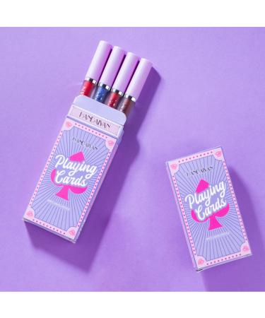 4-Part Matt Lipstick Set | Velvety Liquid Lipstick & Naked Lip Gloss Kit | Waterproof & Long-Lasting Makeup - Buy Online on GoSupps.com