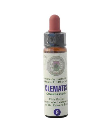 Clemantis n 9 Fleur de Bach farmaflor 1 Flacon Comtpe Gouttes 10ml - Made in Italy
