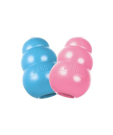 KONG 292052 Medium Puppy Teething Toy Pink/Blue 1