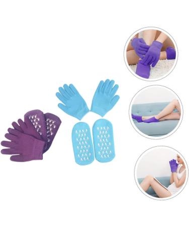 Beavorty 2 Sets Hand and Foot Care Set Hand Care Gloves Dry Hands Gloves moisturizing Mittens Soft Socks Foot moisturizing Socks Gel Gloves Mitts Miss Socks Vegetable Gel Skin Care - Buy Online on GoSupps.com
