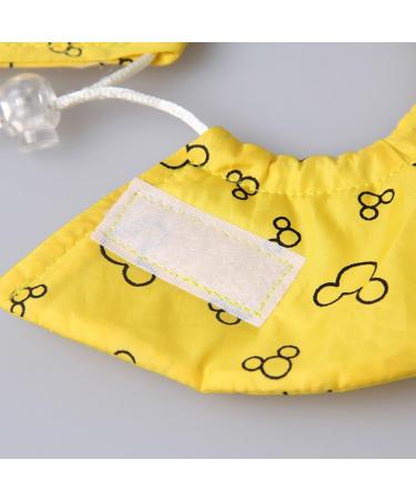 JEELINBORE Cute Fabric Protective Collar for Small Pets - Comfortable Neck Collar for Hamsters (Yellow 5cm Diameter) - Buy Online on GoSupps.com