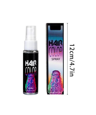 Temporary Hair Color Spray Hair Spray Color Temporary DIY Hair Color Spray Hair Spray Instant Hair Color for All Hair Types Fast-Drying (White 30ml) White 0.13 Fl Oz (Pack of 1) - Buy Online on GoSupps.com
