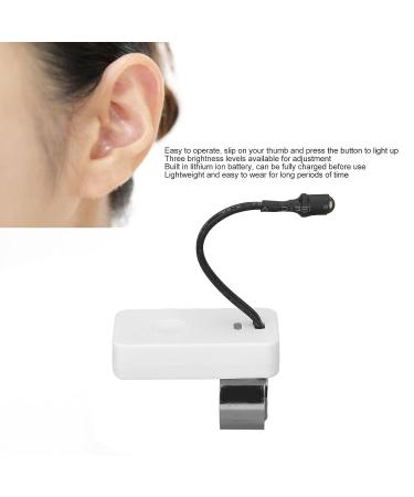 LED Ear Cleaning Lamp | USB Rechargeable Ear Pick Tool | Ear Wax Removal Tool | 3 Speeds | Ear Wax Cleaner - White - Buy Online on GoSupps.com