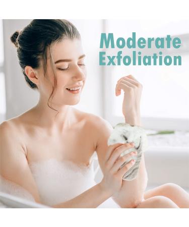 Dual-Texture Exfoliating Shower Sponge for Men and Women - Body Scrubber and Loofah Sponge - 1pc - Buy Online on GoSupps.com