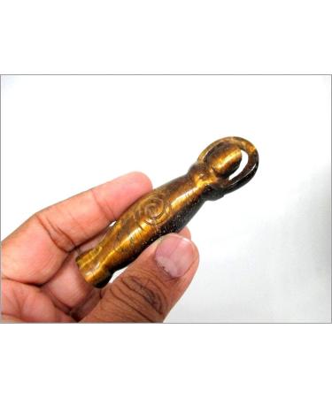 Jet International Energized Tiger Eye Gemstone Magic Stick - 3.5 Inch Pure Genuine Energy Cleansed Crystal for Healing & Therapy - Buy Online on GoSupps.com