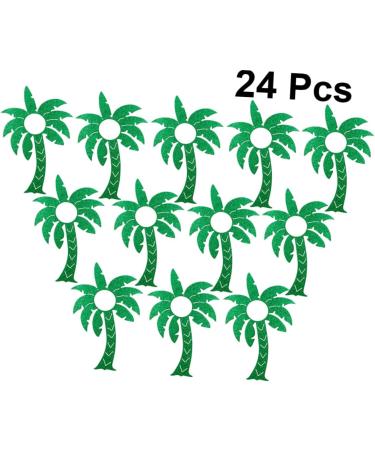 Cabilock 24pcs Diy Lollipop Card Coconut Tree Lollipop Paper Lollipop Decor Candy Packaging Card Candy Holder Party Lollipop Holder Glitter Candy Bags Pineapple Decorations - Buy Online on GoSupps.com