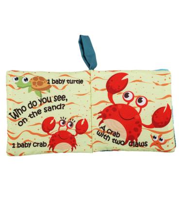 Soft Cloth Crinkle Baby Books Toys | Touch and Feel Books for Infants & Toddlers | 6-pcs Set for 0-2 Years Old | Baby Shower Gifts | Teether Toy & Sensory Soft Toy | Cute Animal Designs - Buy Online on GoSupps.com